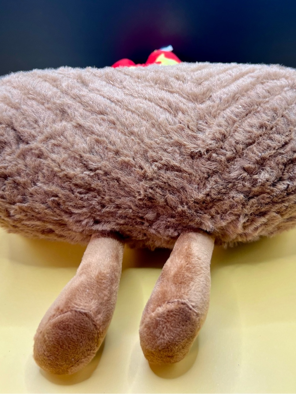 Red Flame Plush Toy - Cute Red & Cream Stuffed Character - Picture 6 of 7